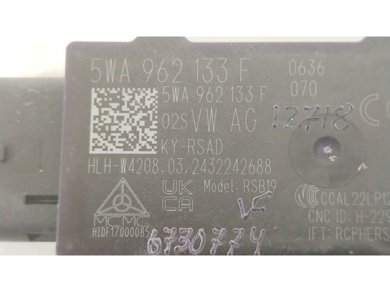 Recambio de modulo electronico para cupra formentor formentor cupra 150 ehyb referencia OEM IAM 5WA962133F  