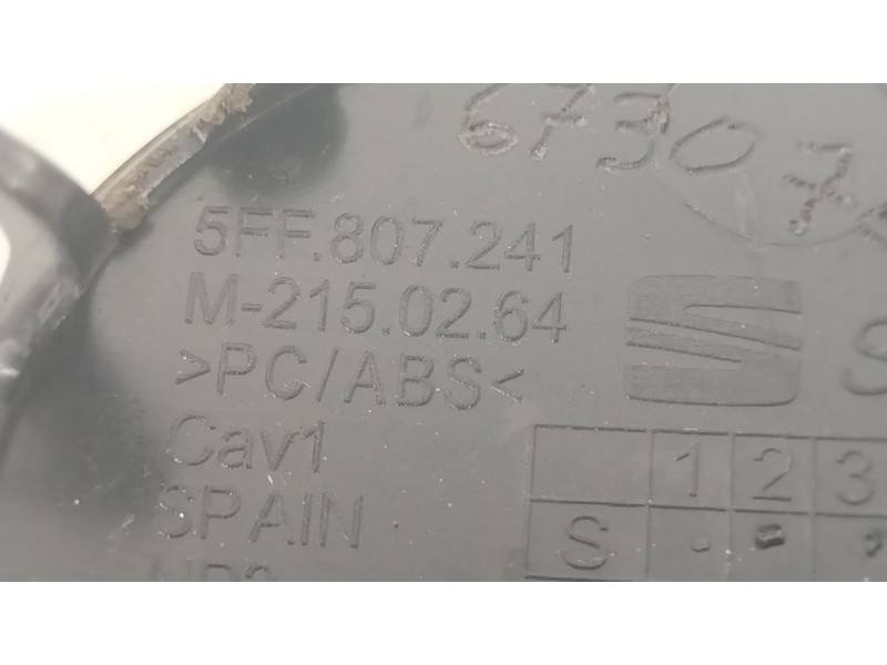 Recambio de tapa paragolpes para cupra formentor formentor cupra 150 ehyb referencia OEM IAM 5FF807241  