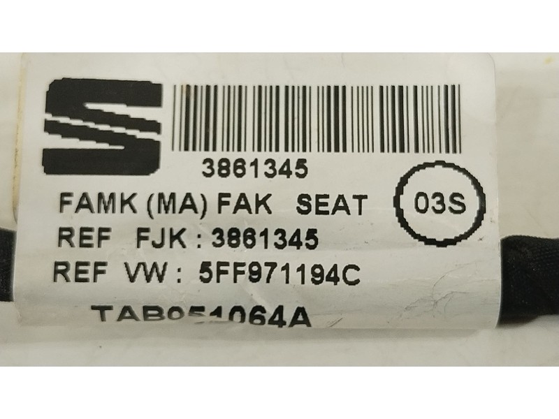 Recambio de cable para cupra formentor formentor cupra 150 ehyb referencia OEM IAM 5FF971194C  