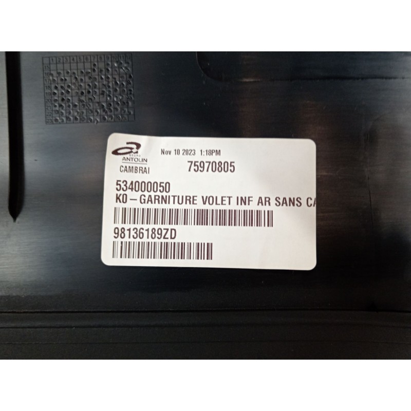 Recambio de guarnecido porton trasero para peugeot traveller autobús (v_) 2.0 bluehdi 145 referencia OEM IAM 98136189ZD  