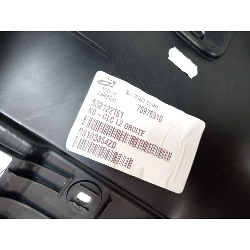 Recambio de guarnecido puerta trasera derecha para peugeot traveller autobús (v_) 2.0 bluehdi 145 referencia OEM IAM 98103854ZD 