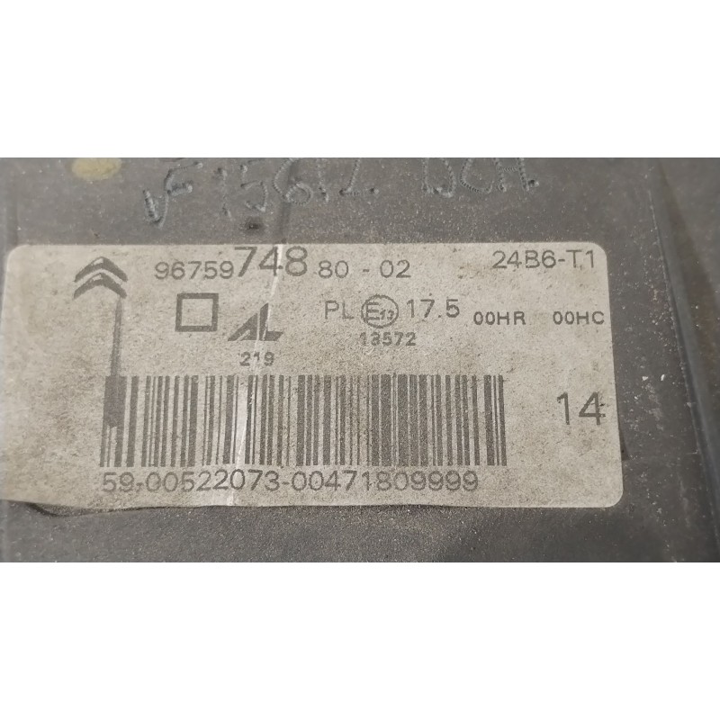 Recambio de faro derecho para citroën c4 picasso ii 2.0 bluehdi 150 referencia OEM IAM 9675974880 47180748DX 