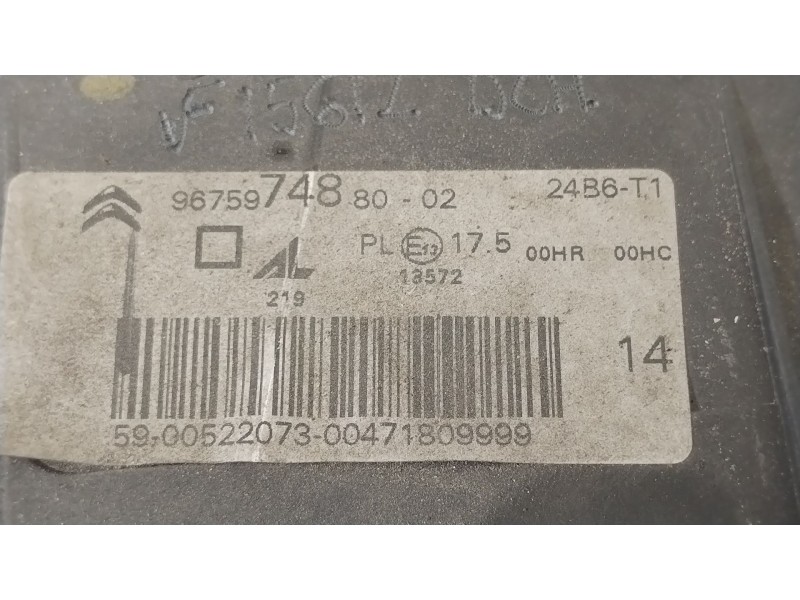 Recambio de faro derecho para citroën c4 picasso ii 2.0 bluehdi 150 referencia OEM IAM 9675974880 47180748DX 