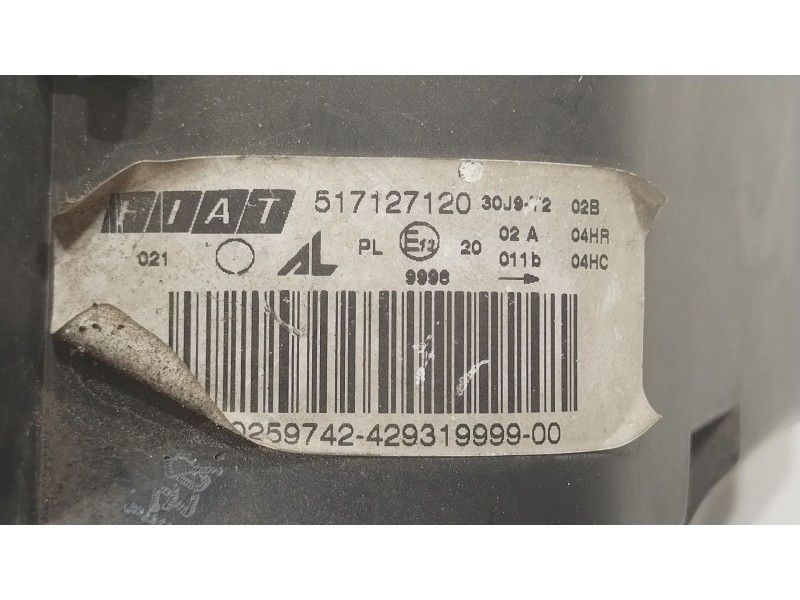 Recambio de faro izquierdo para fiat stilo (192_) 1.6 16v (192_xb1a) referencia OEM IAM 517127120  