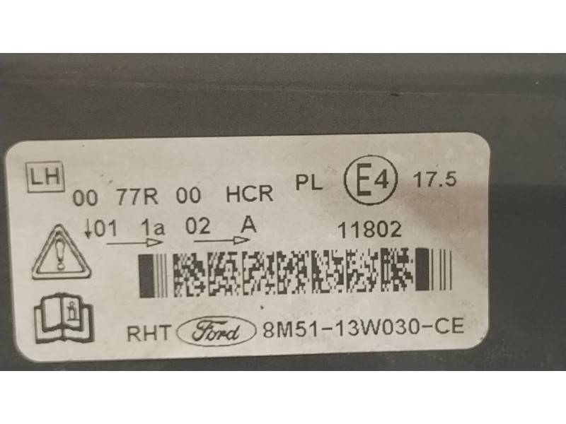 Recambio de faro izquierdo para ford focus ii (da_, hcp, dp) 1.6 referencia OEM IAM 8M5113W030CE  