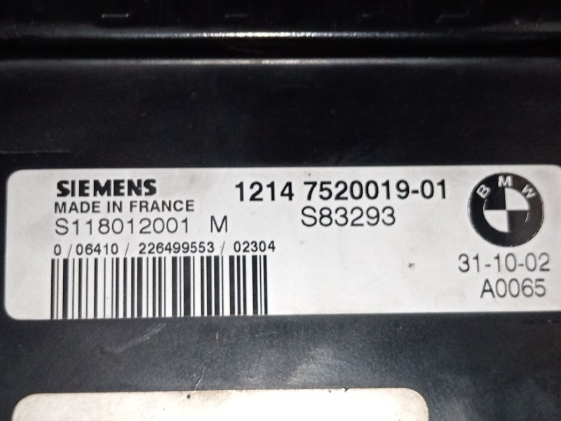 Recambio de centralita motor uce para mini mini (r50, r53) one referencia OEM IAM 12147520019 S118012001M 7526780