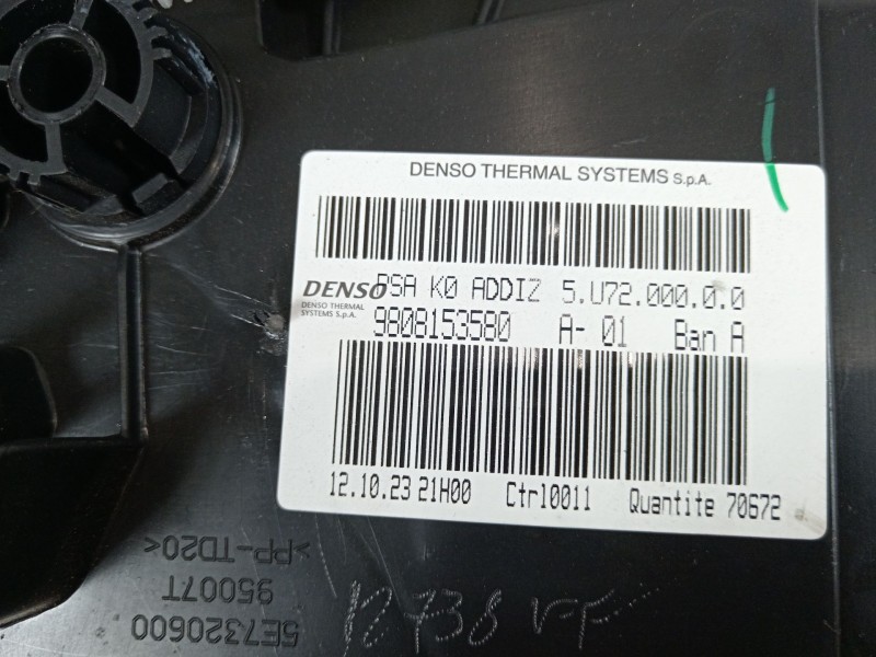 Recambio de calefaccion entera normal para peugeot traveller autobús (v_) 2.0 bluehdi 145 referencia OEM IAM 9808153580  