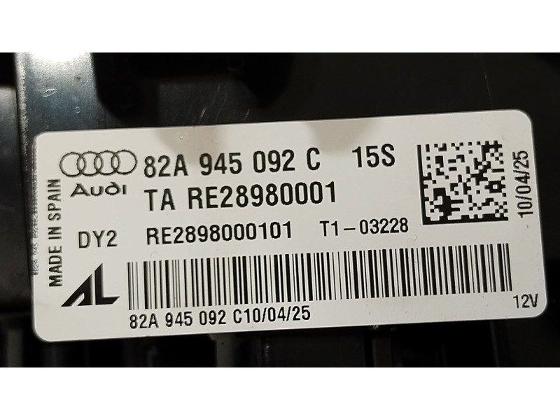 Recambio de piloto trasero derecho para audi a1 sportback (gba) 30 tfsi referencia OEM IAM 82A945092C  
