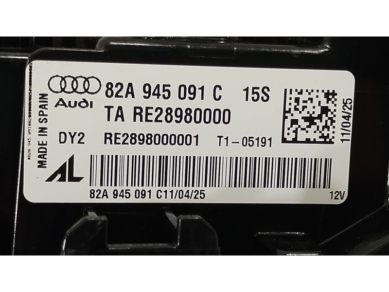 Recambio de piloto trasero izquierdo para audi a1 sportback (gba) 30 tfsi referencia OEM IAM 82A945091C  