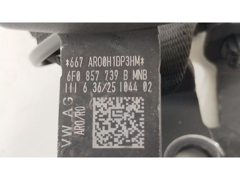 Recambio de enganche cinturon trasero central para seat arona (kj7, kjp) 1.0 tgi referencia OEM IAM 6F0857739B  