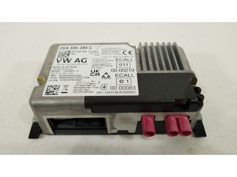 Recambio de modulo electronico para seat arona (kj7, kjp) 1.0 tgi referencia OEM IAM 2GA035284C 2GA035284 