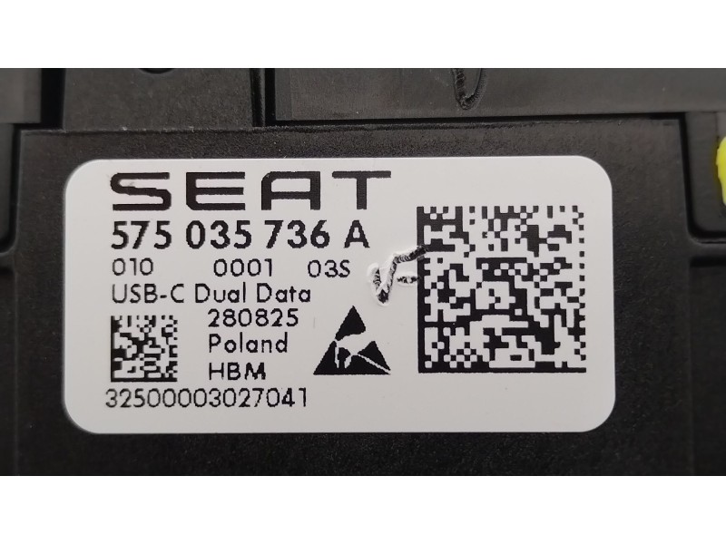 Recambio de modulo electronico para seat arona (kj7, kjp) 1.0 tgi referencia OEM IAM 575035736A  