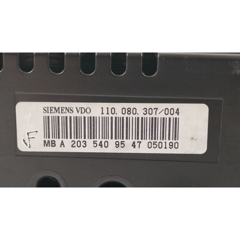 Recambio de cuadro instrumentos para mercedes-benz clase c (w203) c 220 cdi (203.008) referencia OEM IAM A2035409547  