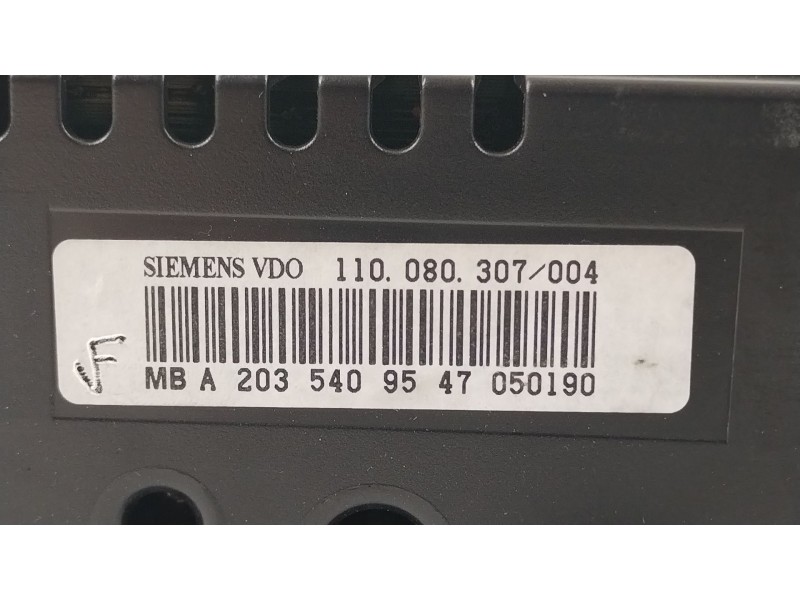 Recambio de cuadro instrumentos para mercedes-benz clase c (w203) c 220 cdi (203.008) referencia OEM IAM A2035409547  