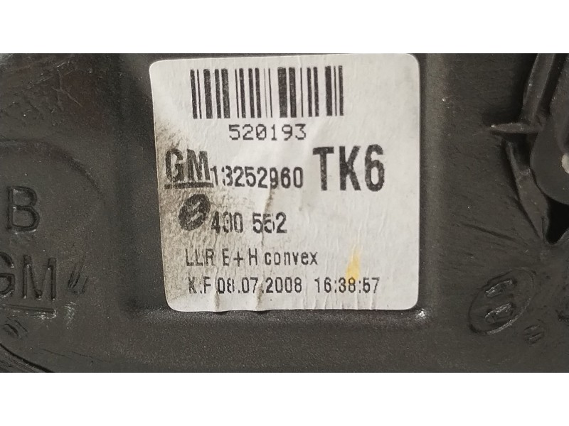 Recambio de retrovisor derecho para opel astra h gtc (a04) 1.6 (l08) referencia OEM IAM 13252960 430552 