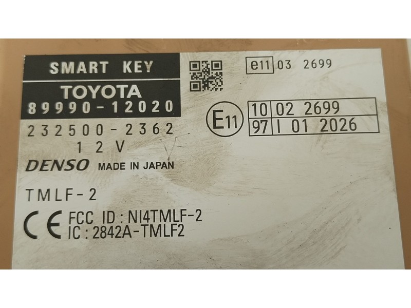 Recambio de modulo electronico para toyota corolla (e15) high referencia OEM IAM 8999012020 2325002362 