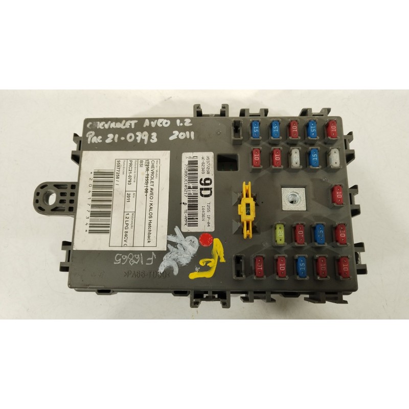 Recambio de caja reles / fusibles para chevrolet aveo / kalos hatchback (t250, t255) 1.2 referencia OEM IAM 95977258 AK62309 