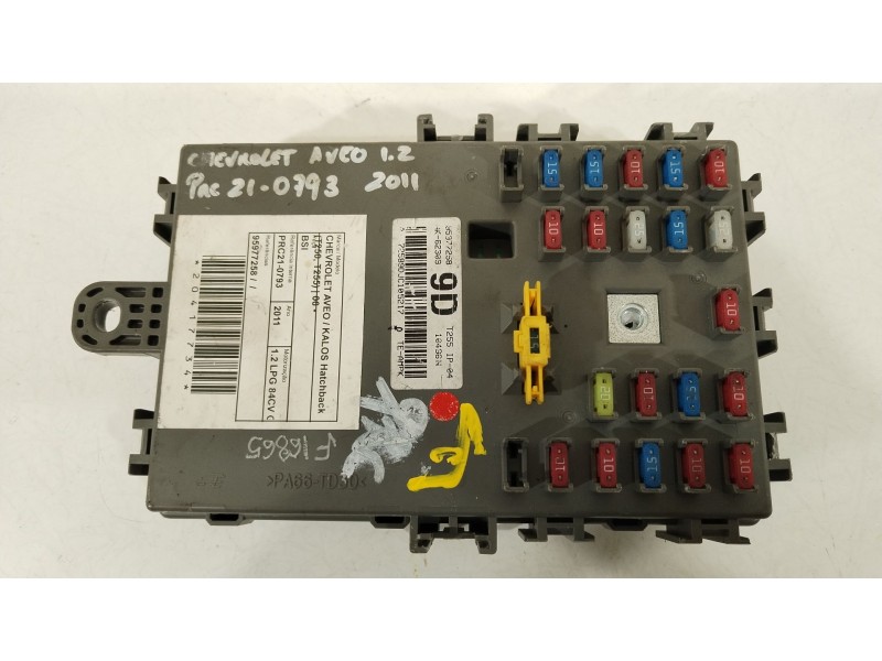 Recambio de caja reles / fusibles para chevrolet aveo / kalos hatchback (t250, t255) 1.2 referencia OEM IAM 95977258 AK62309 