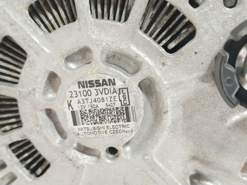 Recambio de alternador para nissan note (e12) 1.5 dci referencia OEM IAM 231003VDIA 2310000Q2J A3TJ4081ZE