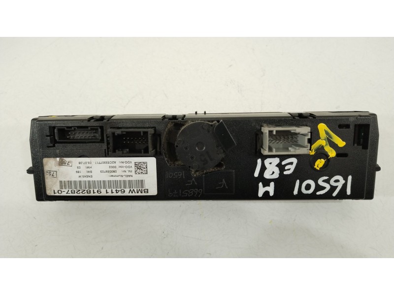 Recambio de mando climatizador para bmw 1 (e81) 120 d referencia OEM IAM 64119182287  