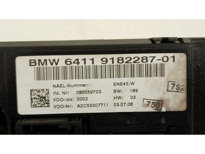 Recambio de mando climatizador para bmw 1 (e81) 120 d referencia OEM IAM 64119182287  