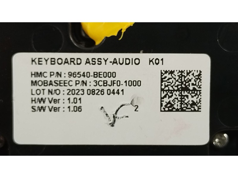 Recambio de mando multifuncion para hyundai kona (os, ose, osi) 1.6 gdi hybrid referencia OEM IAM 96540BE000  