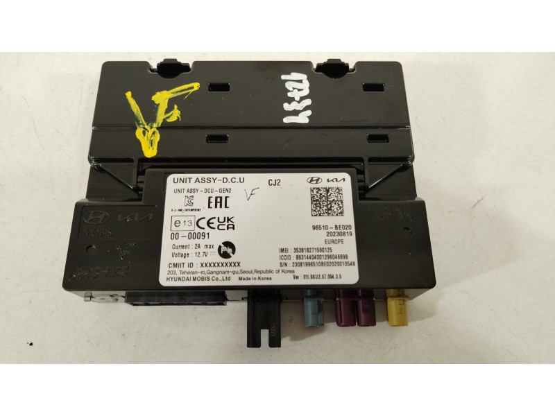 Recambio de modulo electronico para hyundai kona (os, ose, osi) 1.6 gdi hybrid referencia OEM IAM 96510BE020  