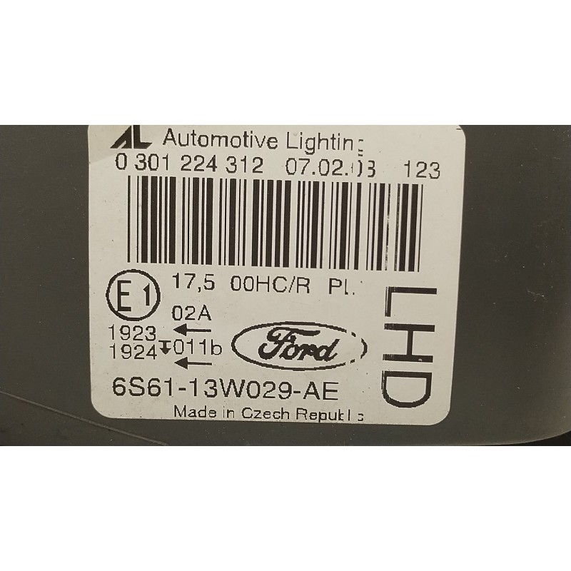 Recambio de faro derecho para ford fiesta v (jh_, jd_) 1.4 tdci referencia OEM IAM 6S6113W029AE 0301224312 