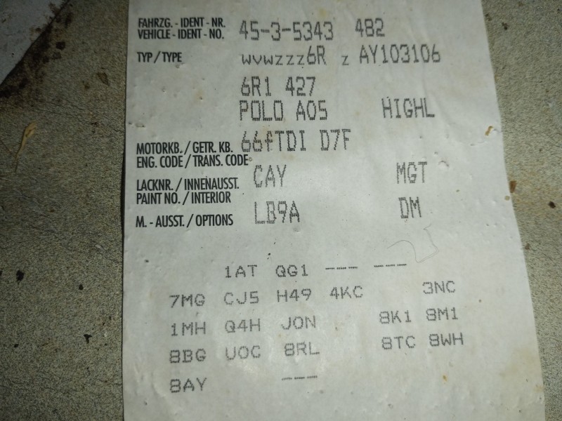 Recambio de caja cambios para volkswagen polo v (6r1, 6c1) 1.6 tdi referencia OEM IAM MGT  