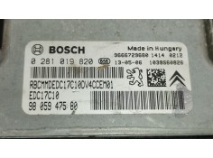 Recambio de centralita motor uce para peugeot 208 i (ca_, cc_) 1.6 referencia OEM IAM 9805947580 0281019820 9666729680 2