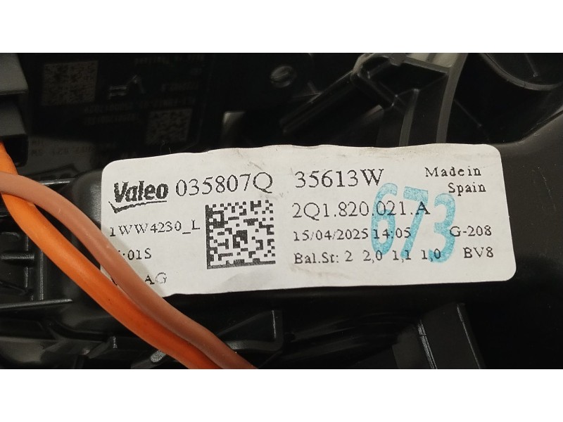 Recambio de ventilador calefaccion para audi a1 sportback (gba) 30 tfsi referencia OEM IAM 2Q1820021A 5WA907521 