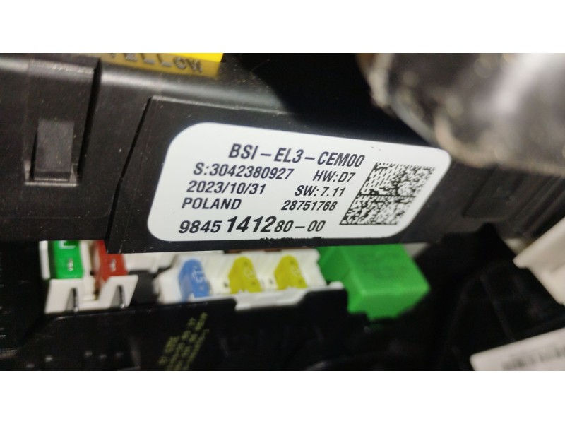 Recambio de caja reles / fusibles para peugeot traveller autobús (v_) 2.0 bluehdi 145 referencia OEM IAM 9845141280  