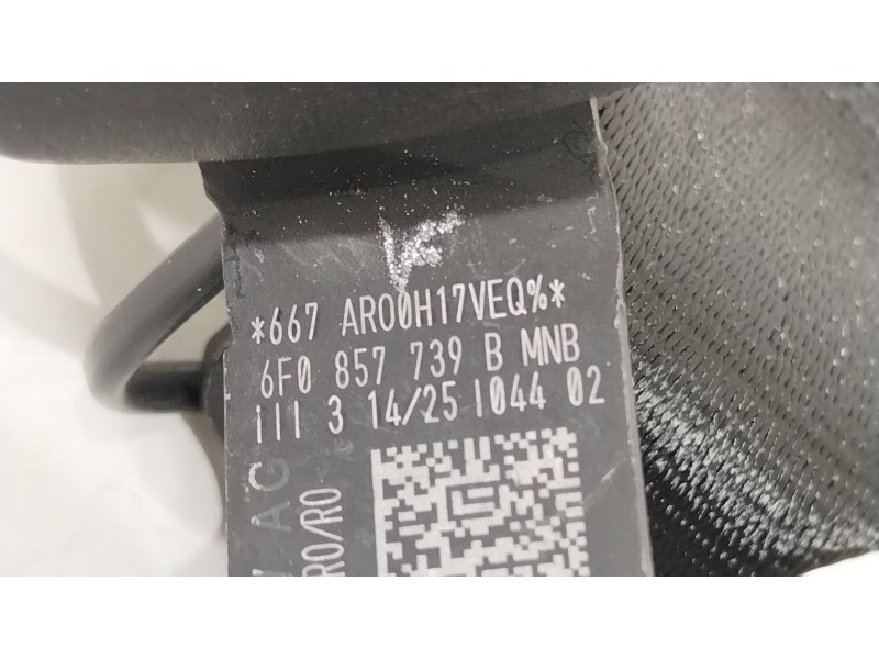 Recambio de enganche cinturon trasero central para audi a1 sportback (gba) 30 tfsi referencia OEM IAM 6F0857739B  
