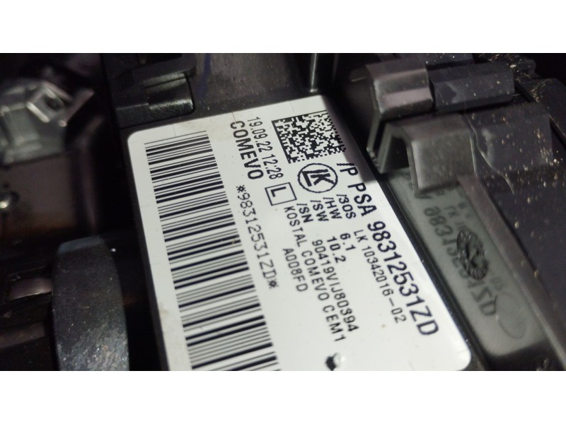 Recambio de mando luces para peugeot traveller autobús (v_) 2.0 bluehdi 145 referencia OEM IAM 98312531ZD  