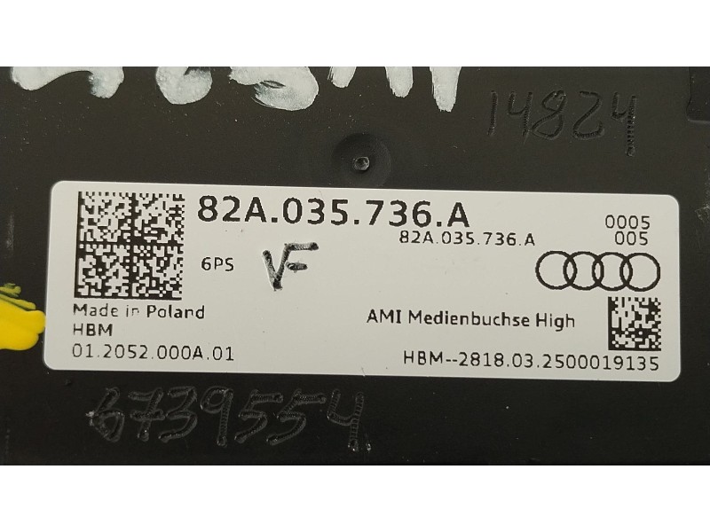 Recambio de modulo electronico para audi a1 sportback (gba) 30 tfsi referencia OEM IAM 82A035736A  