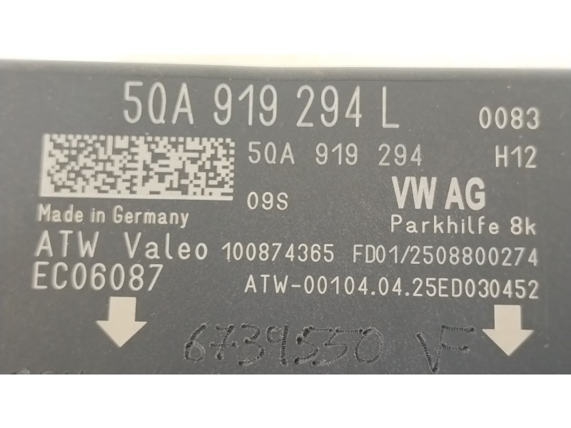 Recambio de modulo electronico para audi a1 sportback (gba) 30 tfsi referencia OEM IAM 5QA919294L  