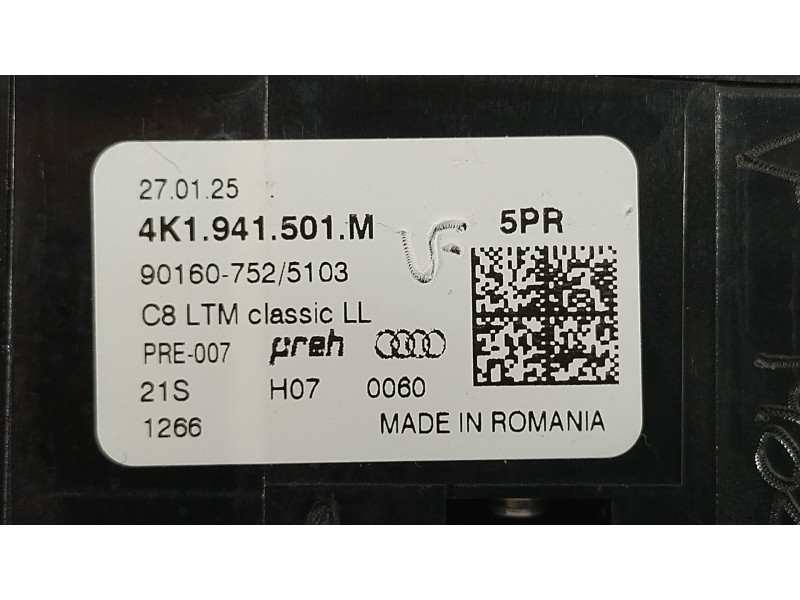 Recambio de mando multifuncion para audi a1 sportback (gba) 30 tfsi referencia OEM IAM 4K1941501M  