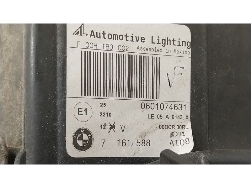 Recambio de faro derecho para bmw x5 (e70) 3.0d referencia OEM IAM 7161588 1307329153 0601074631