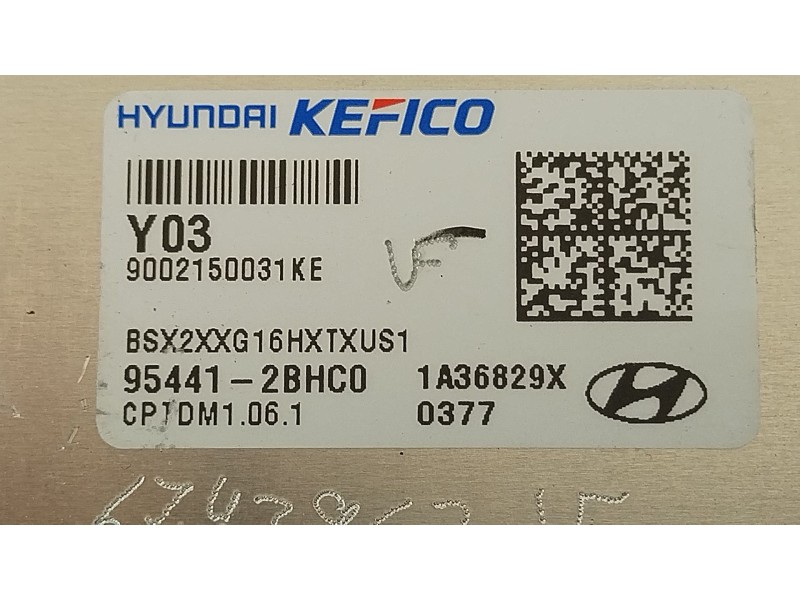 Recambio de centralita cambio automatico para hyundai kona (os, ose, osi) 1.6 gdi hybrid referencia OEM IAM 954412BHC0  