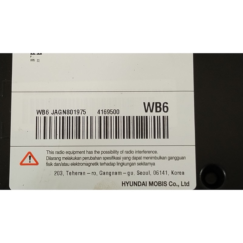 Recambio de sistema navegacion gps para hyundai kona (os, ose, osi) 1.6 gdi hybrid referencia OEM IAM 96560BE420  