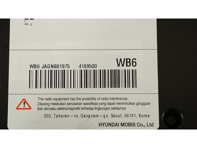 Recambio de sistema navegacion gps para hyundai kona (os, ose, osi) 1.6 gdi hybrid referencia OEM IAM 96560BE420  