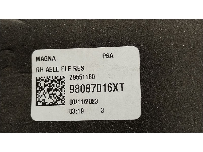 Recambio de retrovisor derecho para peugeot traveller autobús (v_) 2.0 bluehdi 145 referencia OEM IAM 98087016XT  