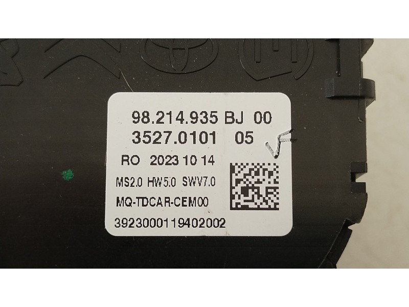 Recambio de mando climatizador para peugeot traveller autobús (v_) 2.0 bluehdi 145 referencia OEM IAM 98214935BJ  