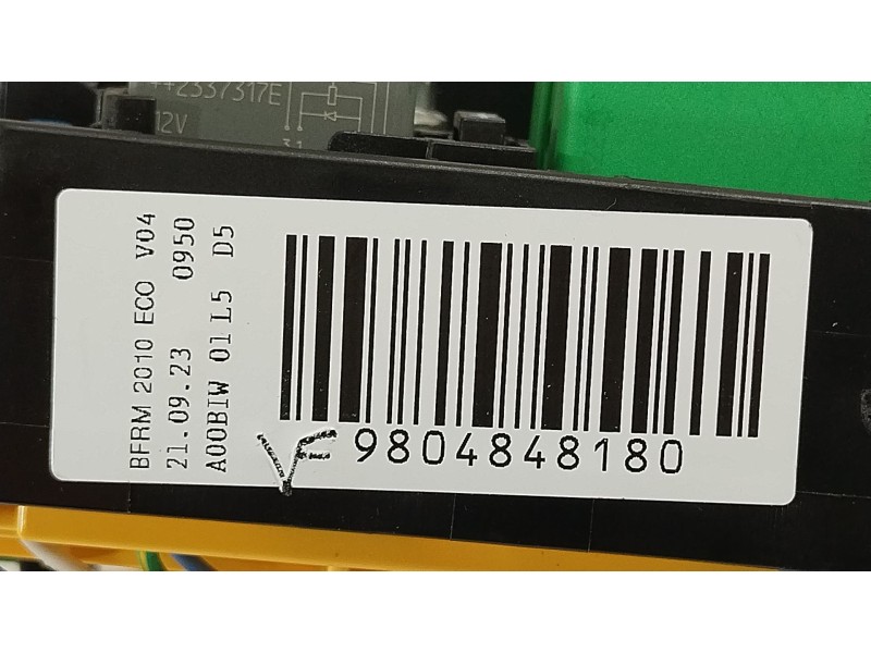 Recambio de caja reles / fusibles para peugeot traveller autobús (v_) 2.0 bluehdi 145 referencia OEM IAM 9804848180  