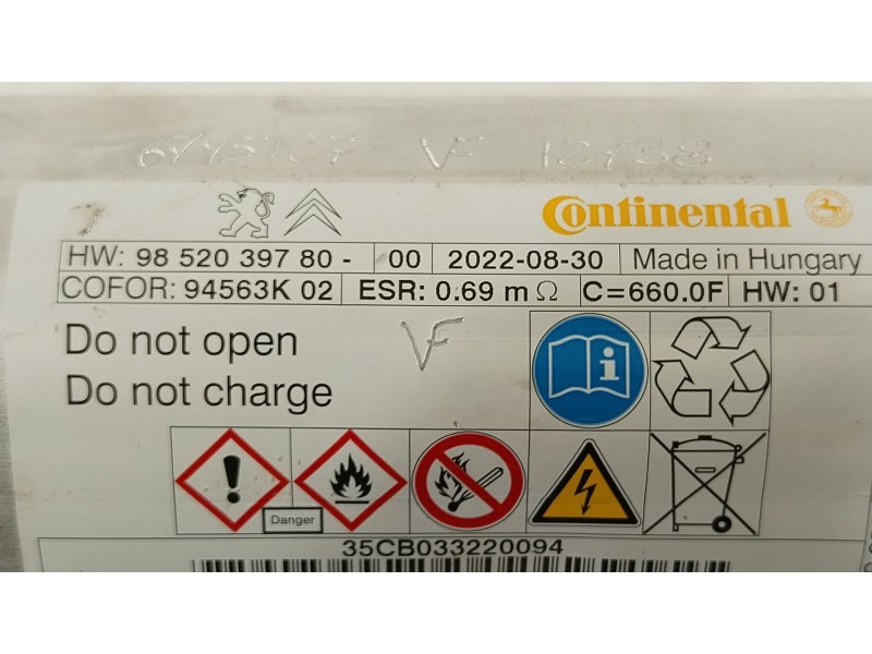 Recambio de modulo electronico para peugeot traveller autobús (v_) 2.0 bluehdi 145 referencia OEM IAM 9852039780  