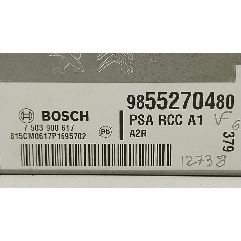 Recambio de sistema audio / radio cd para peugeot traveller autobús (v_) 2.0 bluehdi 145 referencia OEM IAM 9855270480  