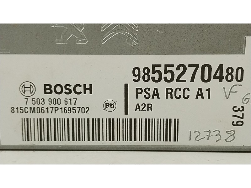 Recambio de sistema audio / radio cd para peugeot traveller autobús (v_) 2.0 bluehdi 145 referencia OEM IAM 9855270480  