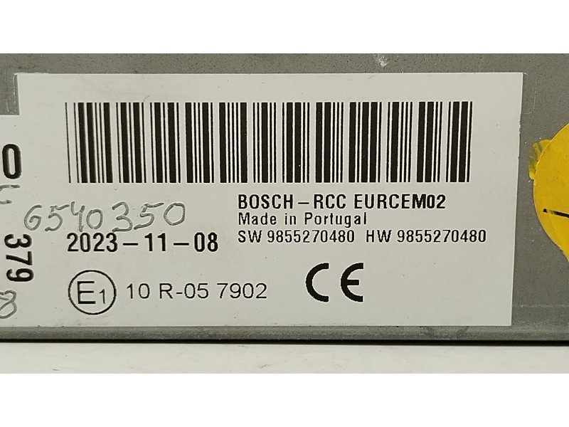 Recambio de sistema audio / radio cd para peugeot traveller autobús (v_) 2.0 bluehdi 145 referencia OEM IAM 9855270480  