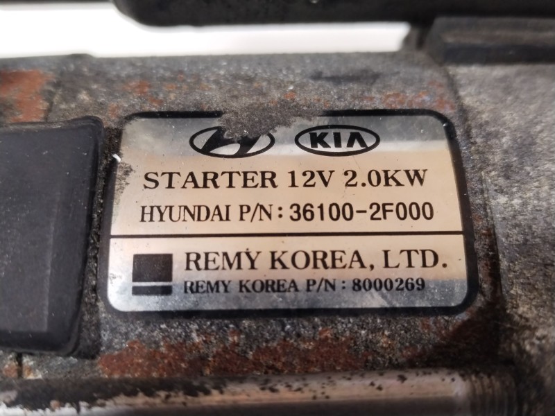 Recambio de motor arranque para kia carnival 2.2 crdi vgt emotion referencia OEM IAM 361002F000  