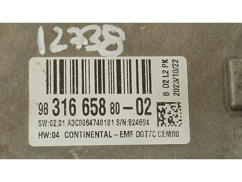 Recambio de pantalla multifuncion para peugeot traveller autobús (v_) 2.0 bluehdi 145 referencia OEM IAM 9831665880  